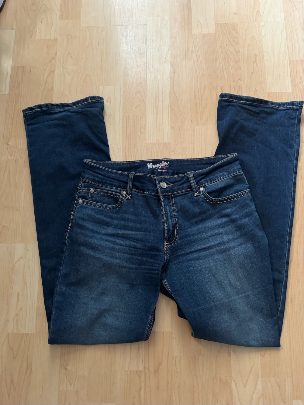 Wrangler retro blue bootcut women pants / jeans